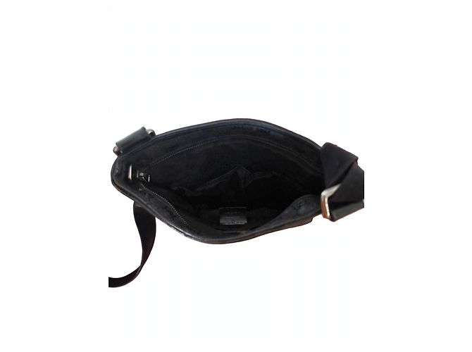 Borsa a tracolla Gucci in tela monogram nera Nero - vista 4