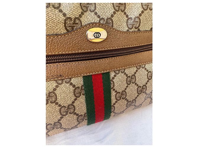 Borsa a tracolla Gucci Ophidia GG Supreme Marrone Monogramma - vista 2