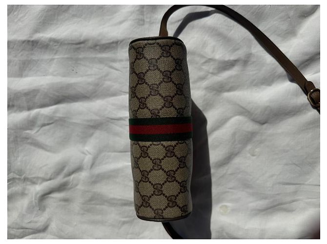 Borsa a tracolla Gucci Ophidia GG Supreme Marrone Monogramma - vista 4