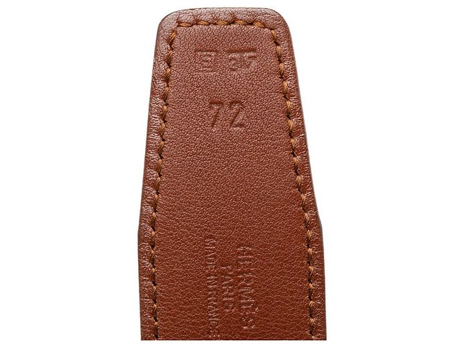 Hermès Hermes Wendelgürtel mit H-Schnalle Braun Schwarz Silber - Ansicht 6