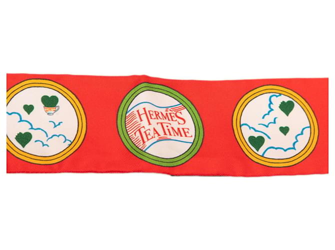 Hermès Twilly Tea Time Hermes Rosso Multicolore - vista 3