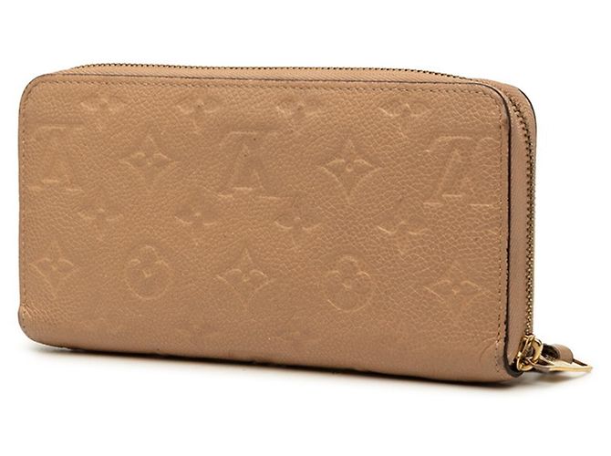 Zippy Cartera larga de cuero beige Louis Vuitton - vista 2