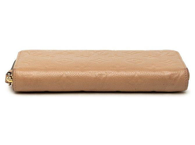 Zippy Cartera larga de cuero beige Louis Vuitton - vista 3