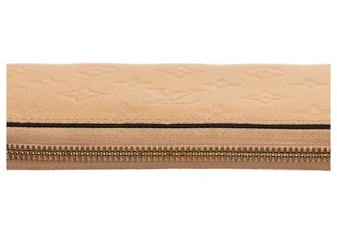 Zippy Cartera larga de cuero beige Louis Vuitton - vista 4