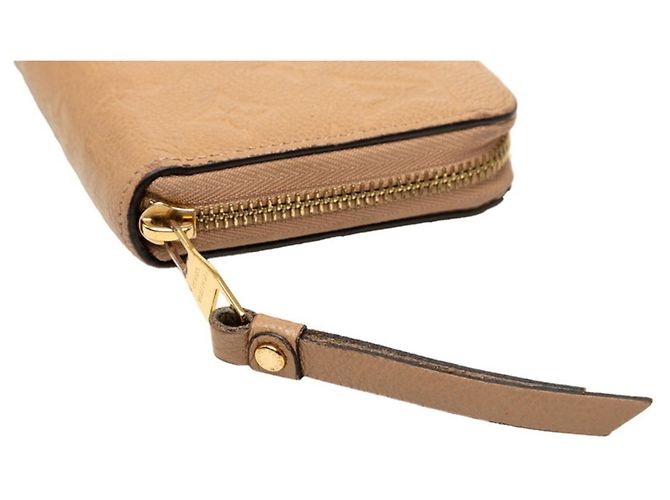 Zippy Cartera larga de cuero beige Louis Vuitton - vista 5