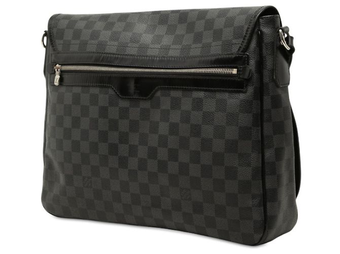 Borsa a tracolla Louis Vuitton Damier Graphite Daniel GM Nero - vista 2