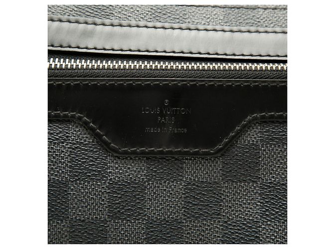 Borsa a tracolla Louis Vuitton Damier Graphite Daniel GM Nero - vista 7