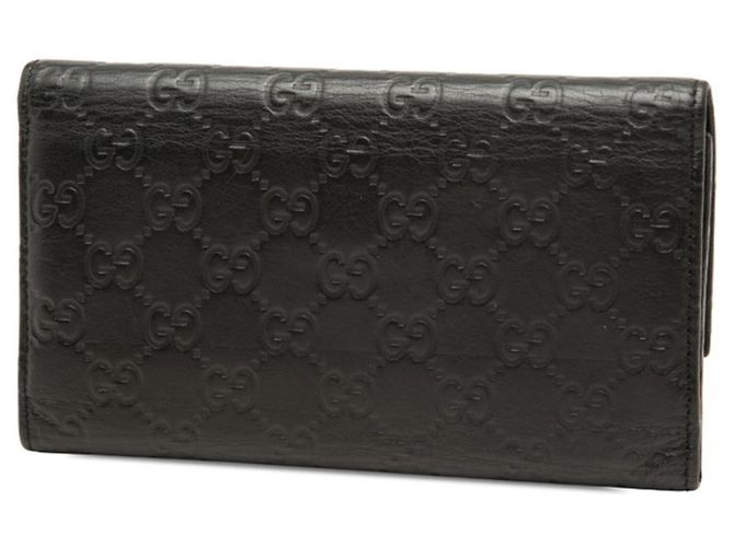 Cartera larga Gucci Guccissima tri-fold Negro - vista 2