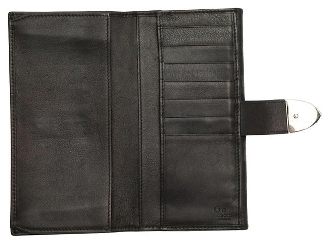 Cartera larga Gucci con estampado Horsebit Negro - vista 4
