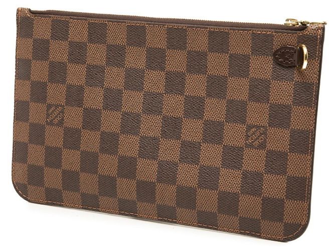 Borsa Louis Vuitton Monogram Neverfull con pochette per accessori Marrone - vista 2