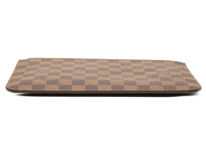Borsa Louis Vuitton Monogram Neverfull con pochette per accessori Marrone - vista 3
