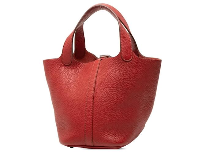Hermès Borsa Hermes Picotin Lock PM Rosso - vista 2