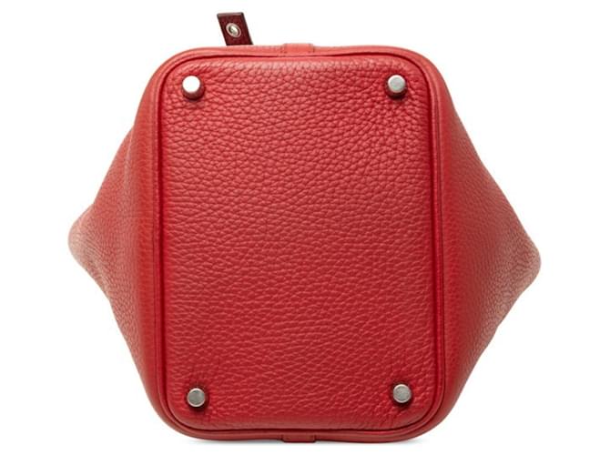 Hermès Borsa Hermes Picotin Lock PM Rosso - vista 3