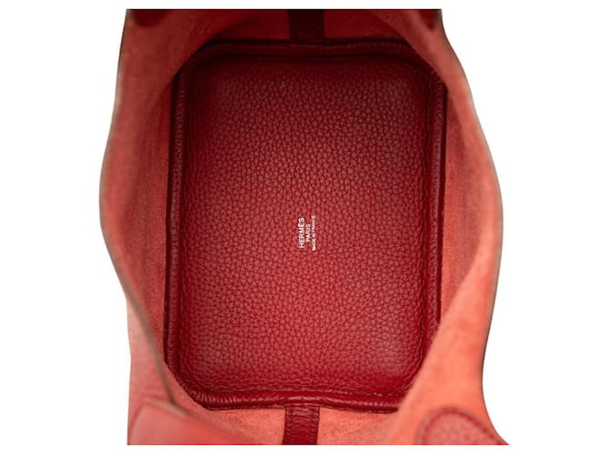 Hermès Borsa Hermes Picotin Lock PM Rosso - vista 4