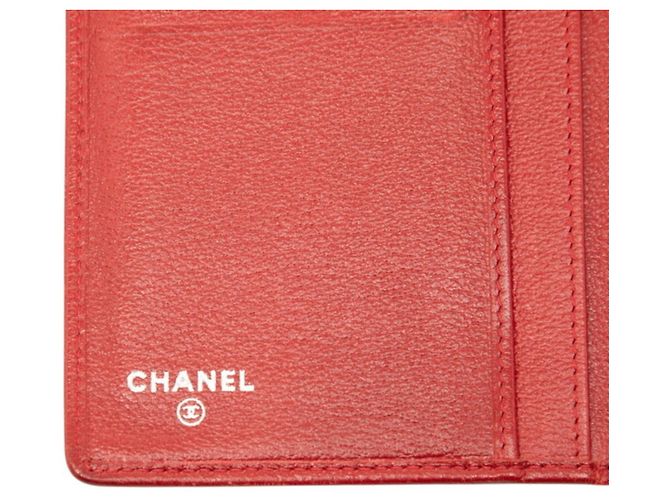 Cartera larga bi-fold Chanel Coco Mark Camellia Roja - vista 7