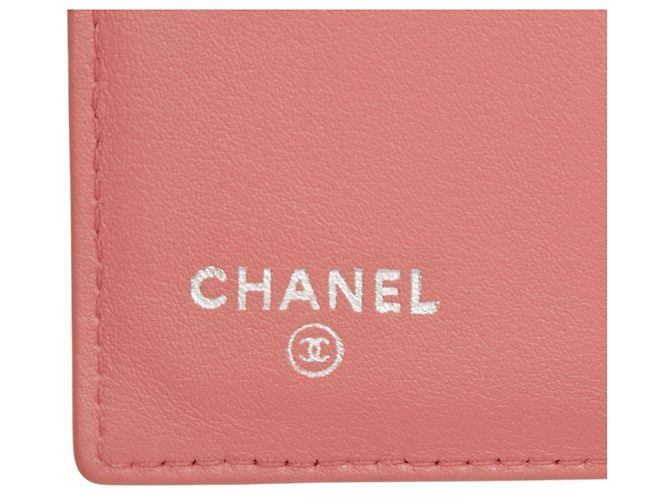 Cartera bi-fold Chanel de piel charol rosa - vista 11