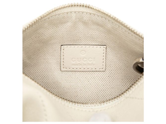 Borsa a tracolla Gucci Blondie in pelle bianca Bianco - vista 5