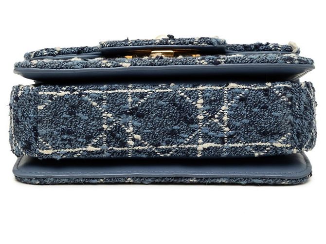 Borsa Christian Dior Dior Cannage Jolie Mini Blu - vista 3