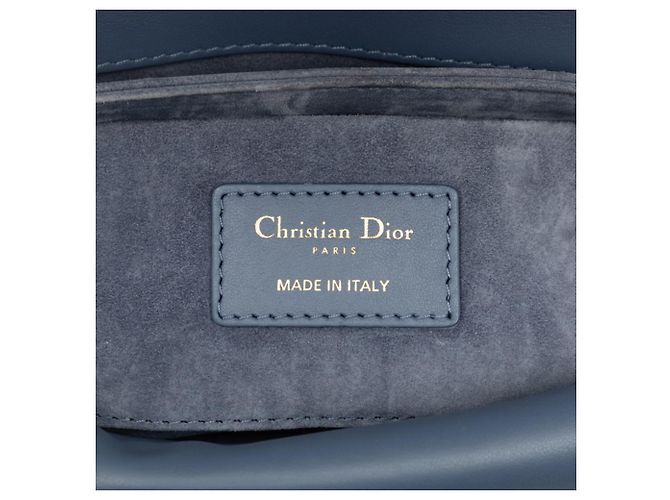 Borsa Christian Dior Dior Cannage Jolie Mini Blu - vista 7