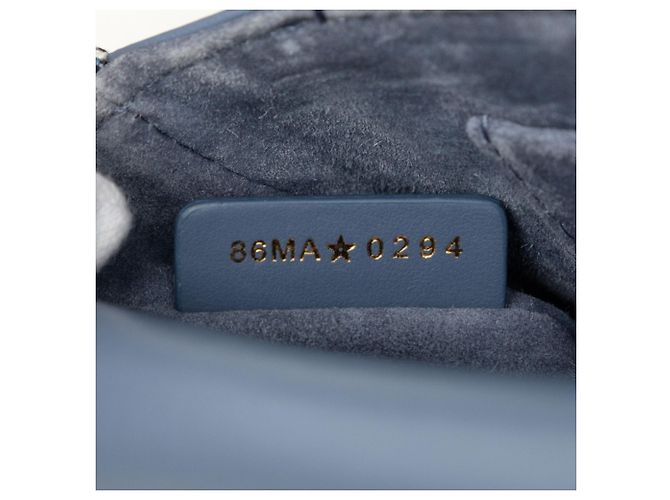 Borsa Christian Dior Dior Cannage Jolie Mini Blu - vista 8