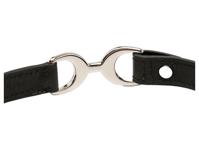 Hermès Bracciale a doppio giro con charm Hermes Pavin Nero - vista 4