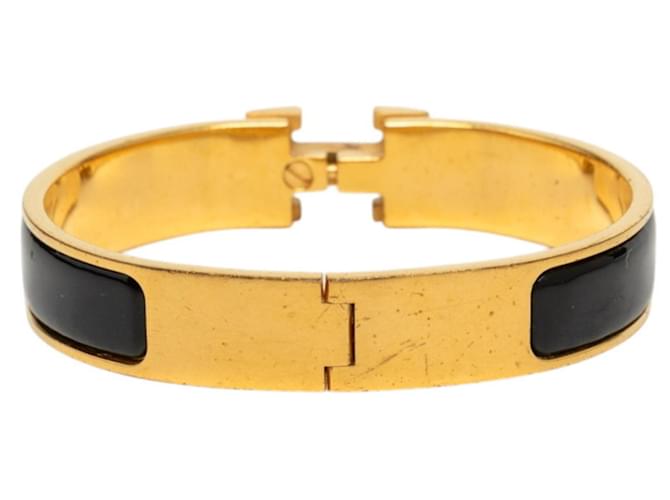 Hermès Bracciale Hermes Click H PM Nero D'oro - vista 3