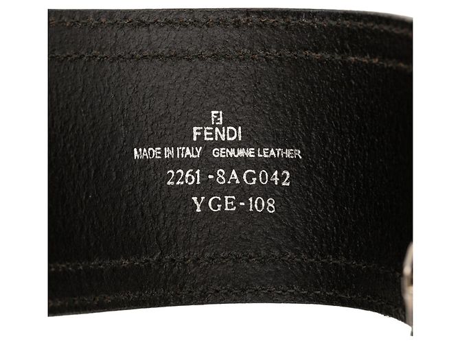 Bracciale con charm Fendi 8AG042 Nero - vista 4