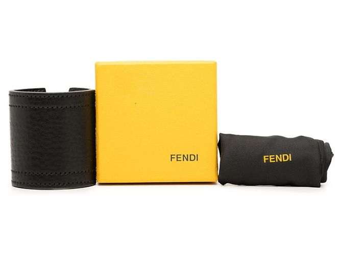 Bracciale con charm Fendi 8AG042 Nero - vista 5