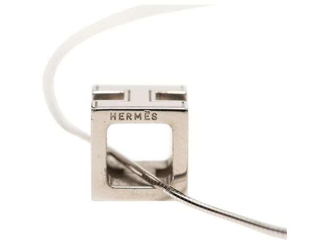 Hermès Collana Hermes Cage d'H H-Cube in Argento 925 - vista 4