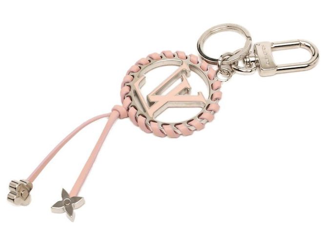 Louis Vuitton Portefeuille Berry Charm Keychain Argento Rosa - vista 2