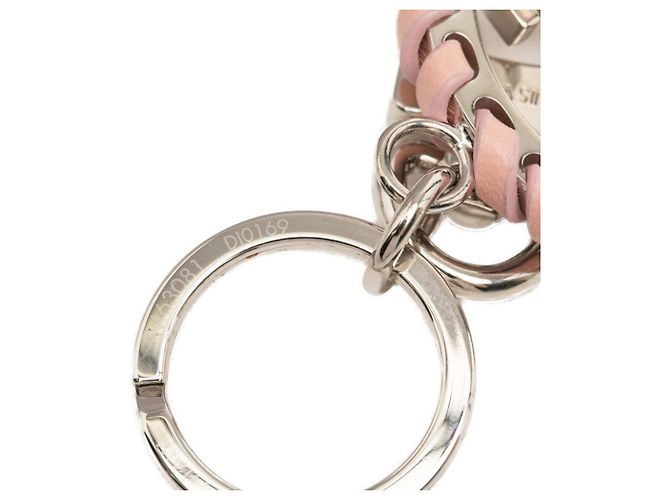 Louis Vuitton Portefeuille Berry Charm Keychain Argento Rosa - vista 4