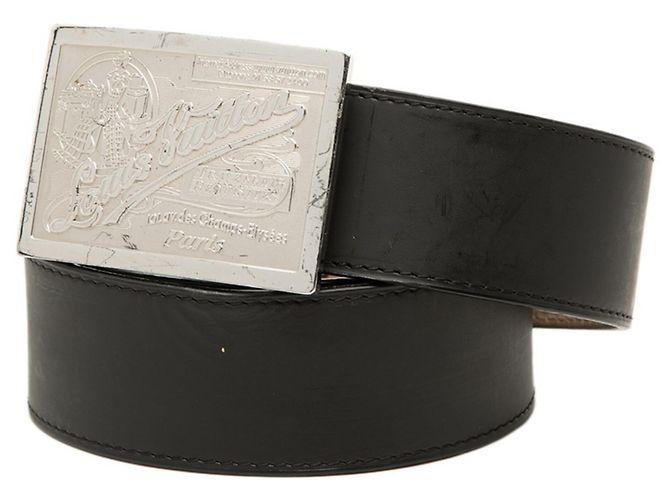 Louis Vuitton Ceinture Jeans Belt in pelle nera Nero - vista 2