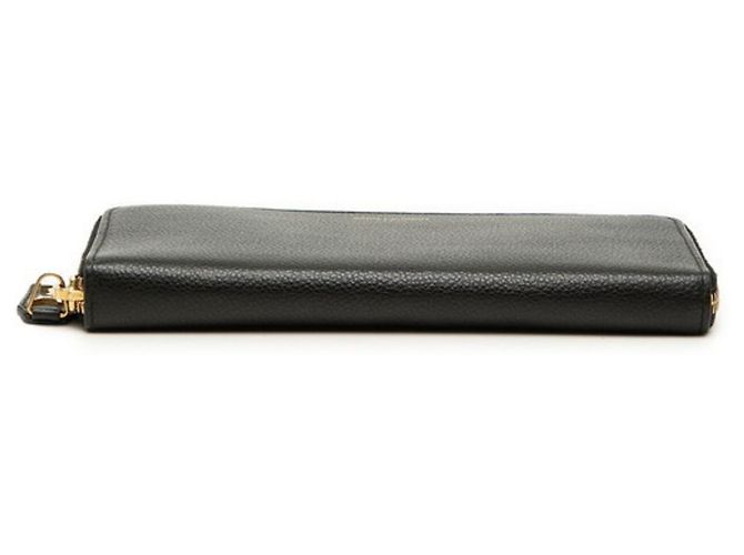 Cartera larga de piel negra Saint Laurent Negro - vista 3