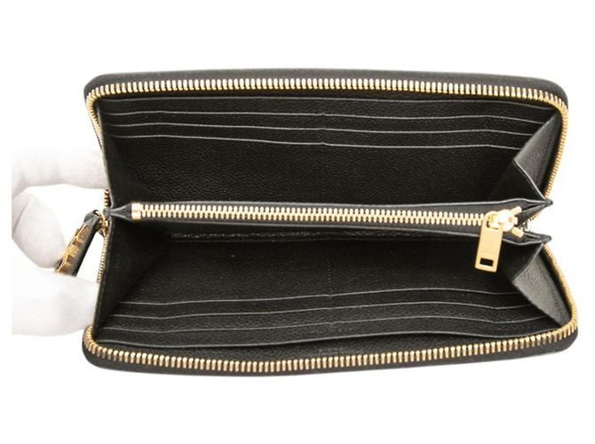 Cartera larga de piel negra Saint Laurent Negro - vista 4