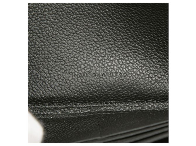 Cartera larga de piel negra Saint Laurent Negro - vista 6