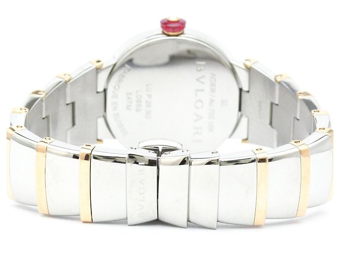Bulgari Relógio de pulso Bvlgari Lvcea em ouro rosa 18K e aço, quartzo - vista 5