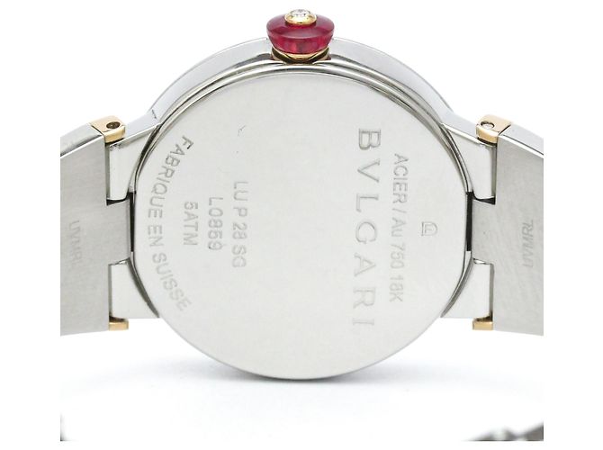 Bulgari Relógio de pulso Bvlgari Lvcea em ouro rosa 18K e aço, quartzo - vista 7