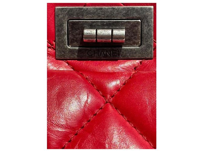 Borsa a mano Chanel Reissue 2.55 in pelle matelassé rossa Rosso - vista 2