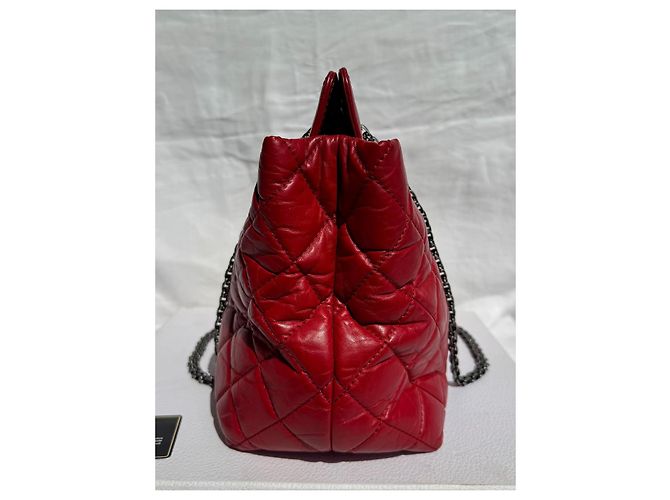 Borsa a mano Chanel Reissue 2.55 in pelle matelassé rossa Rosso - vista 3