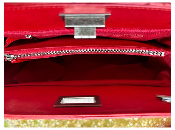 Borsa a mano Chanel Reissue 2.55 in pelle matelassé rossa Rosso - vista 6