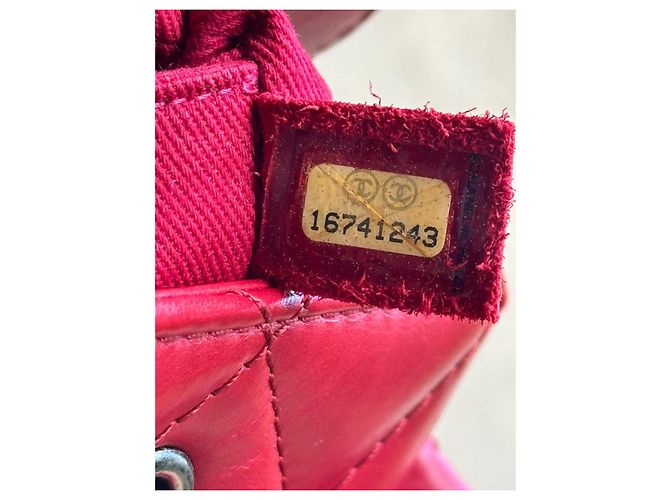 Borsa a mano Chanel Reissue 2.55 in pelle matelassé rossa Rosso - vista 7