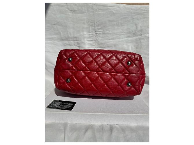 Borsa a mano Chanel Reissue 2.55 in pelle matelassé rossa Rosso - vista 9