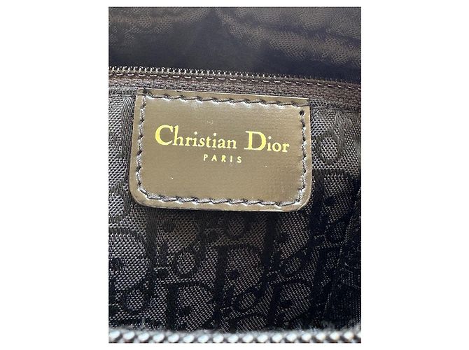 Christian Dior Borsa Bowling Gambler Dice Velluto Rosso Leopardata Marrone Stampa leopardo - vista 11