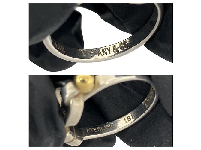 Tiffany & Co Tiffany Hook & Eye Love Knot Ring Silber Golden - Ansicht 3