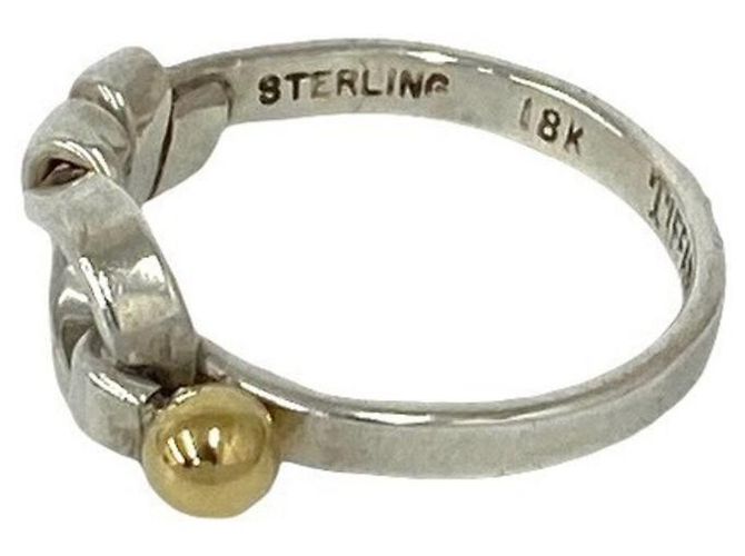 Tiffany & Co Tiffany Hook & Eye Love Knot Ring Silber Golden - Ansicht 4