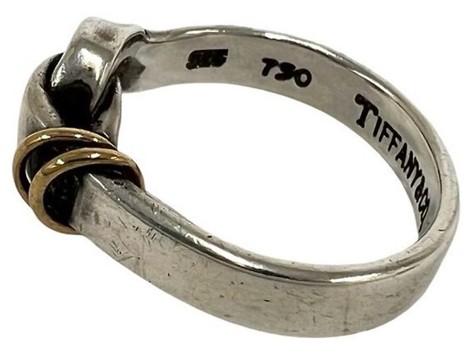 Tiffany & Co Tiffany Hook & Eye Love Knot Ring Silber Golden - Ansicht 4