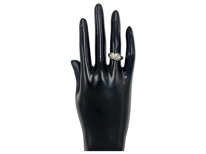 Tiffany & Co Anello Tiffany Vintage Signature Band Argento - vista 2