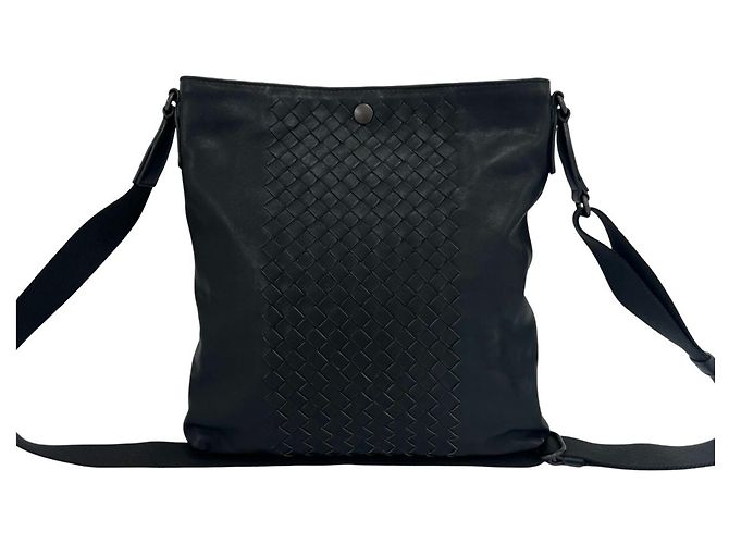 Bottega Veneta Crossbody-Tasche aus Intrecciato-Leder Schwarz - Ansicht 3