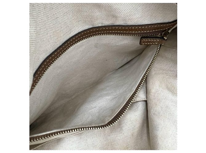Borsa a mano Gucci in tela GG e pelle Marrone - vista 10