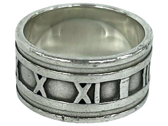 Tiffany & Co Anello Largo Tiffany Vintage Atlas Argento - vista 5